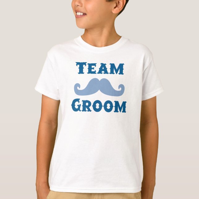 T-shirt Mustache Team Groom (Devant)