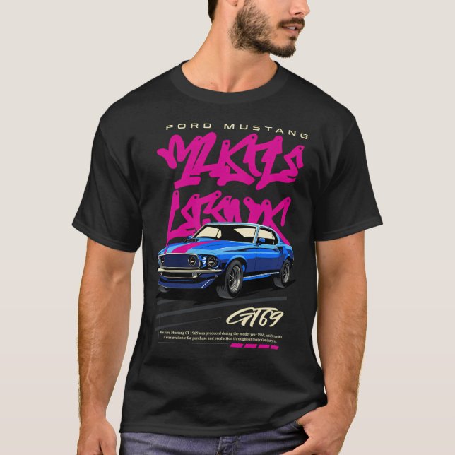 T-shirt Mustang 1969 Gt (Devant)