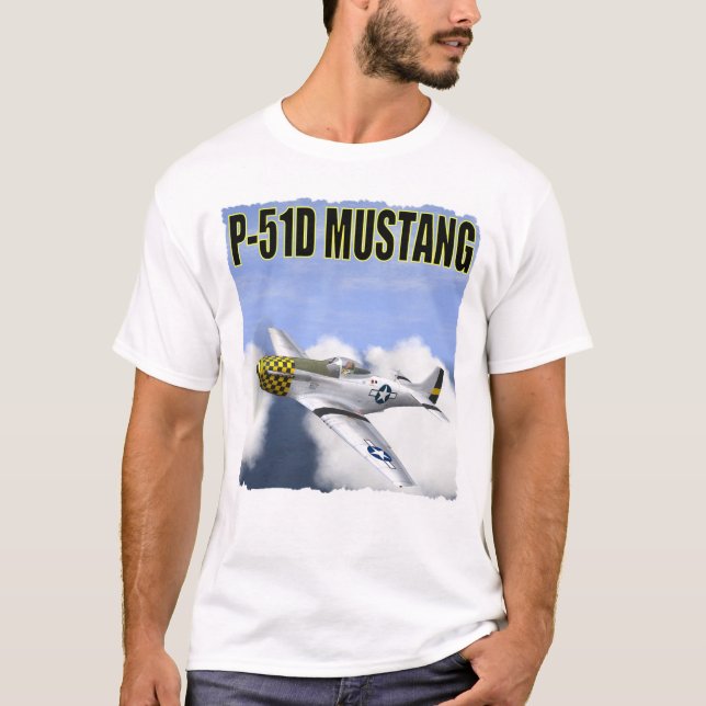 T-SHIRT MUSTANG DE P-51D (Devant)