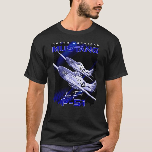 T-shirt Mustang P51 Avion de chasse (Devant)