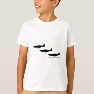 T-shirt Mustang P-51 nord-américain de la deuxième guerre