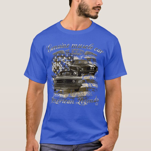 T-shirt Mustang USA 60s muscle gift (Devant)