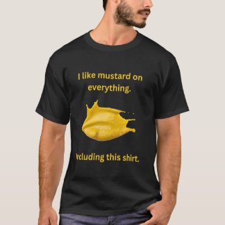 T-shirt Mustard Lover J'aime la moutarde sur Tout Amusant 