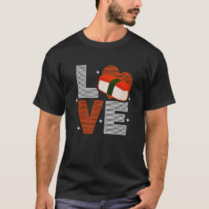 T-shirt Musubi Love Sushi Chef Cuisine hawaïenne japonaise