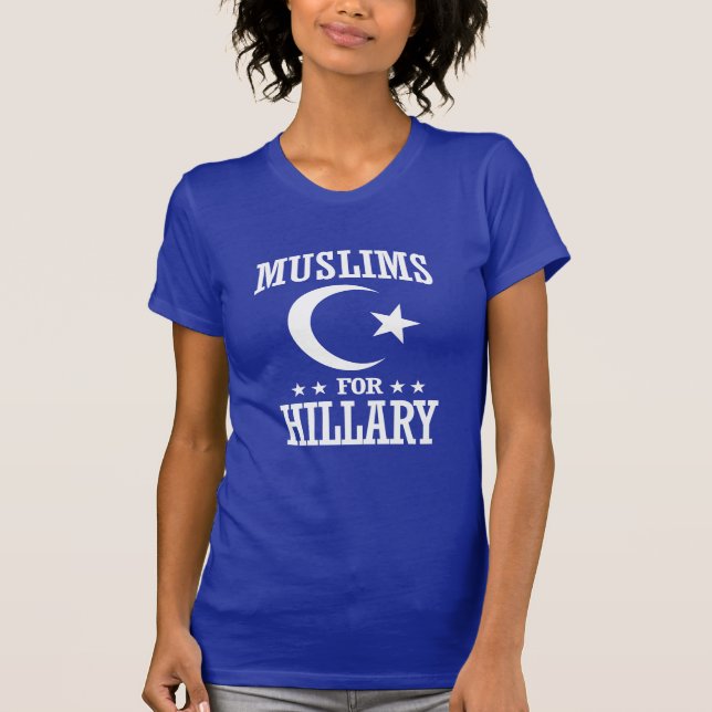 T-SHIRT MUSULMANS POUR HILLARY (Devant)