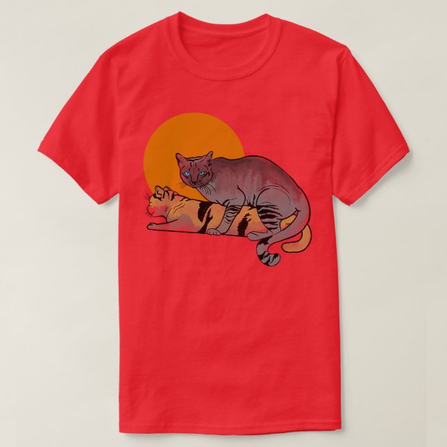 T-shirt Mutation de chats (Design devant)