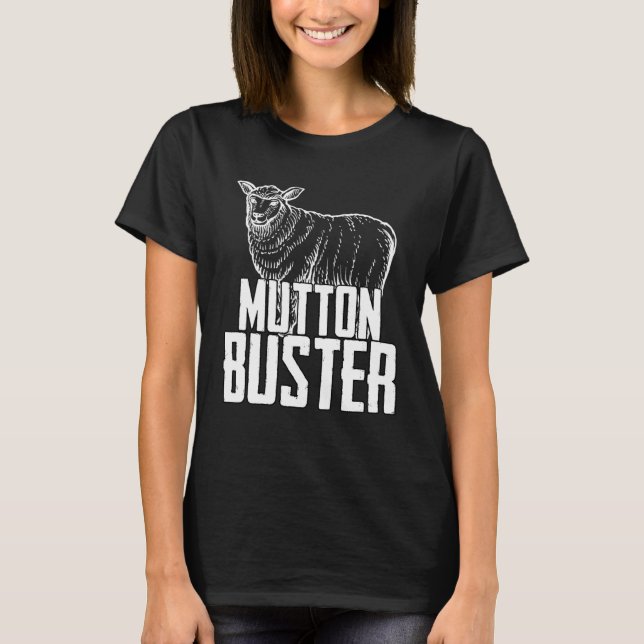 T-shirt Mutton Buster I Sheep équitation Rodéo Sport Farm  (Devant)