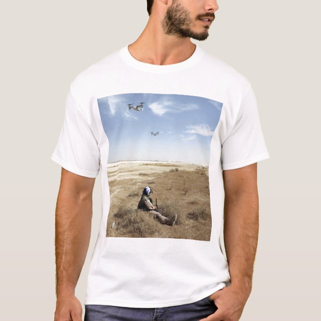 T-shirt MV-22B Ospreys survolent les hôpitaux de la marine (Devant)