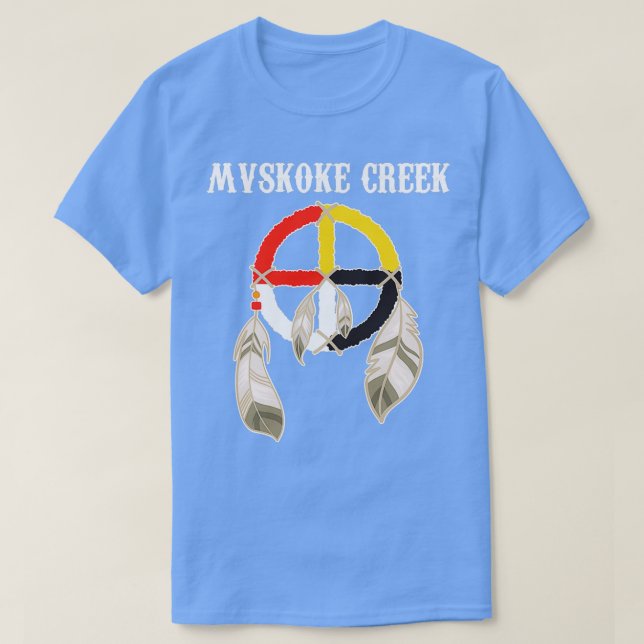 T-shirt Mvskoke Creek Muskogee Native American  (Design devant)