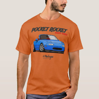 T-shirt MX5 Miata bleu