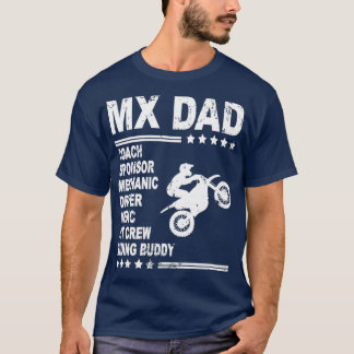 T-shirt MX DAD Motocross Supercross Dirt Bike Daddy Gift