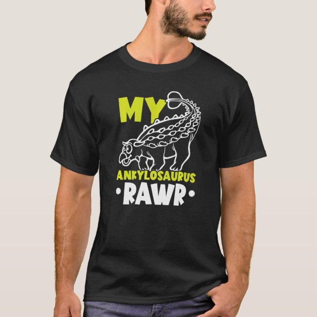 T-shirt My Ankylosaurus Rawr Future Paleontologist Dinosau (Devant)