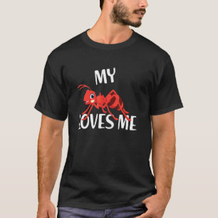 T-shirt My Ant Loves Me Funny Aunt Pun Niece Nephew Family