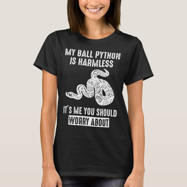 T-shirt My Ball Python est un serpent sans danger pour les (Devant)