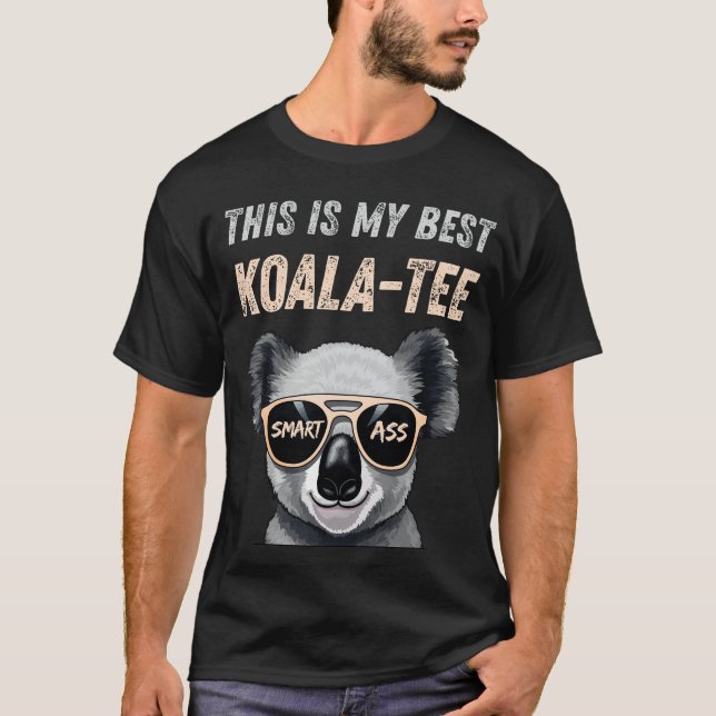 T-shirt My Best Koala - Tee Funny Blagues #mensfashion sty (Devant)
