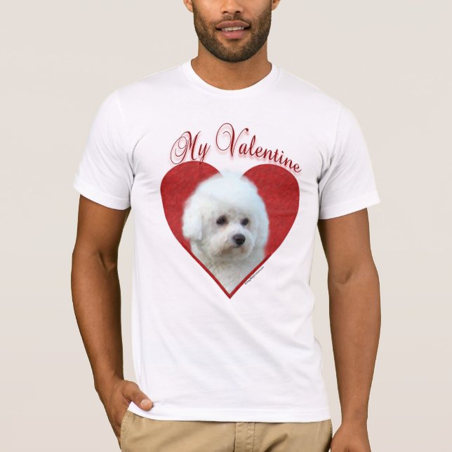 T-shirt My Bichon Frise Valentine (Devant)