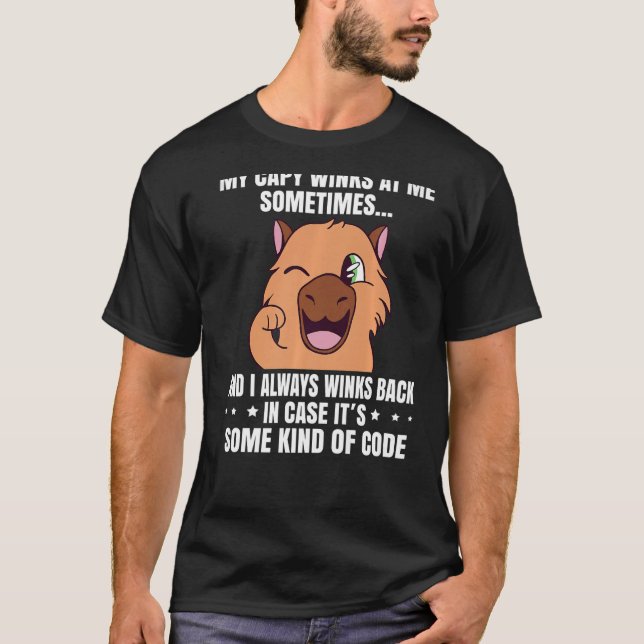 T-shirt My Capy treint parfois Funny Capybara Capib (Devant)