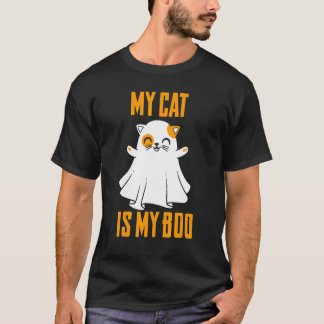 T-shirt My Cat Is My Boo Halloween Cat