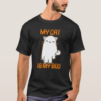 T-shirt My Cat Is My Boo Halloween Cat 4