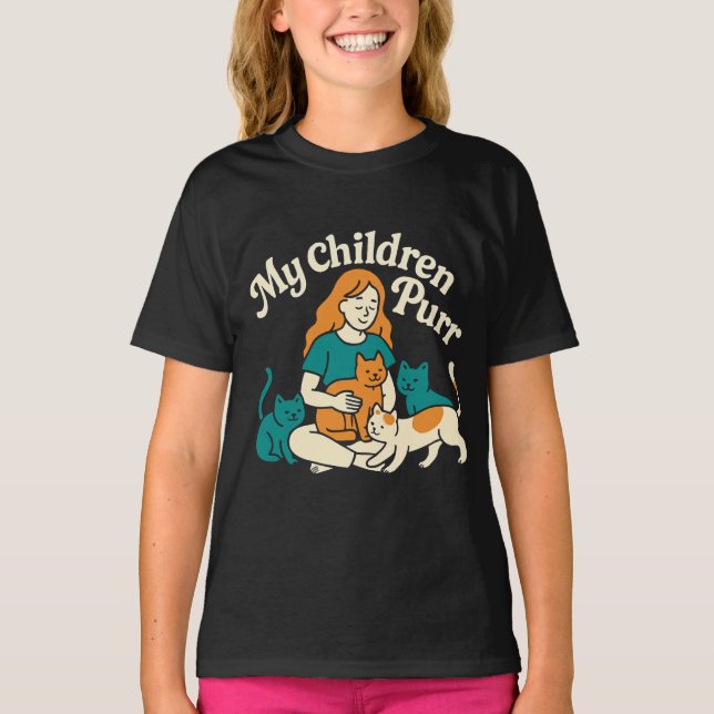 T-shirt My Children Purr (Devant)