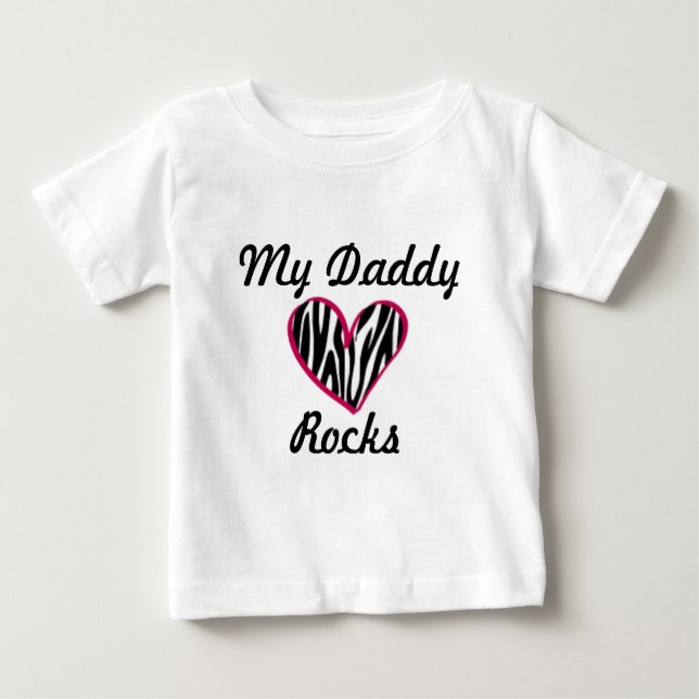 T-shirt "My Daddy Rocks" (Devant)