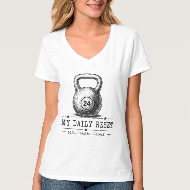 T-shirt My Daily Reset | Lift Breathe Repeat Workout (Devant)