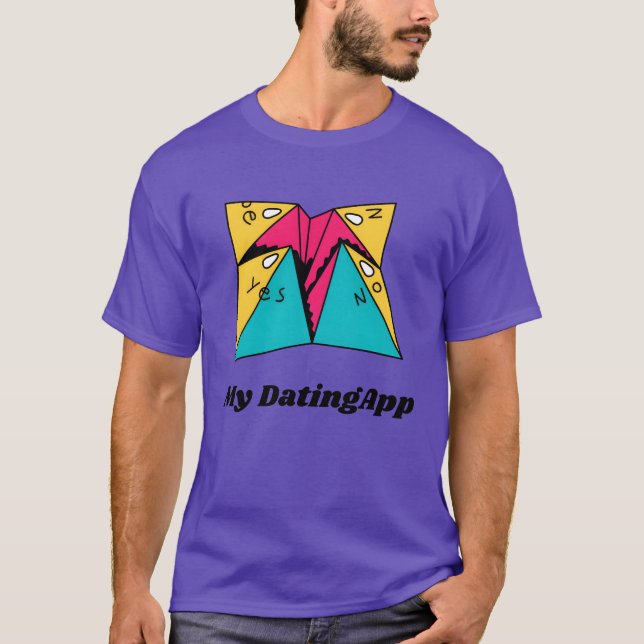 T-shirt My DatingApp in the 90s 90s Style (Devant)
