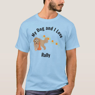 T-shirt My Dog and I Love Rally Beardie Weaving