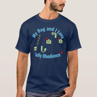 T-shirt My Dog and I Love Rally Course v2