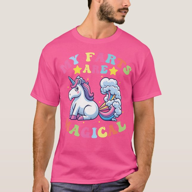 T-shirt My Farts Are Magical Funny Farting Unicorn (Devant)