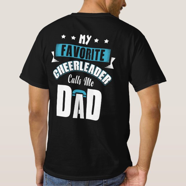 T-shirt My Favorite Cheerleader Calls Me Dad Cheer (Dos)