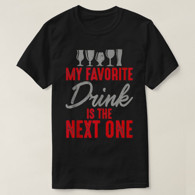 T-shirt My favorite drink is the net one party graphic des (Design devant)