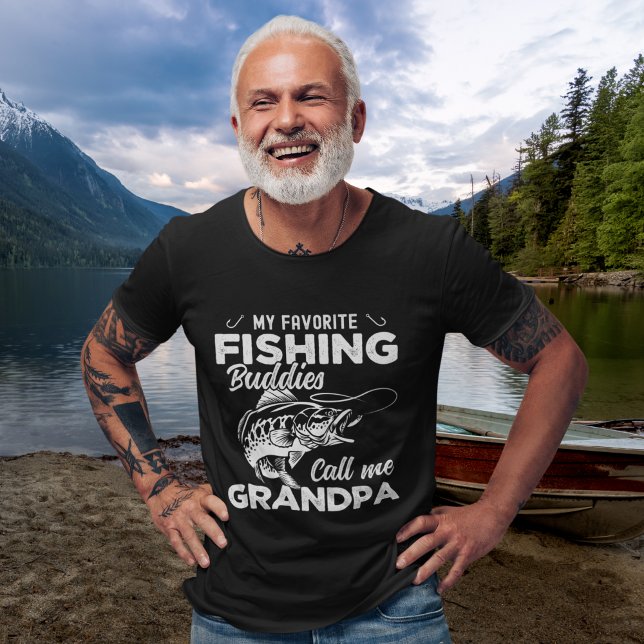T-shirt My Favorite Fishing Buddies Call me Grandpa  (Créateur téléchargé)