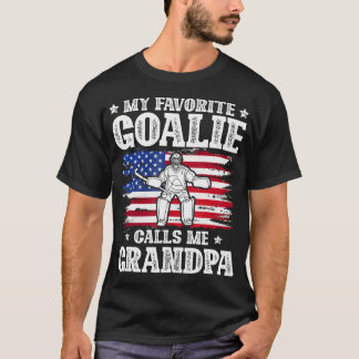 T-shirt My Favorite Goalie Calls Me Grandpa Field Hockey G