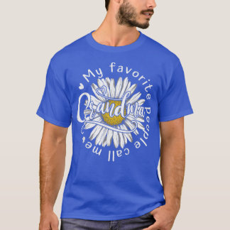 T-shirt My Favorite People Call Me Grandma Women Sunflower