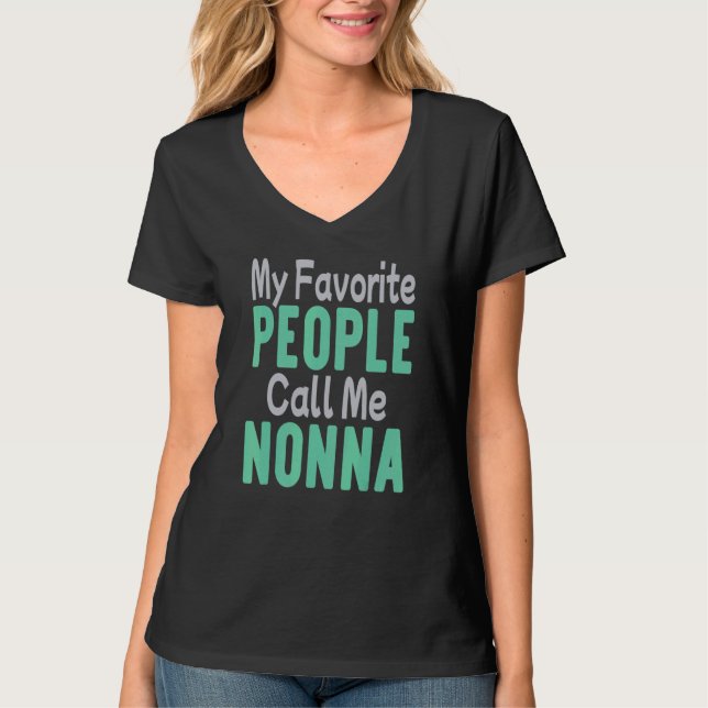 T-shirt My Favorite People Call Me Nonna 2 (Devant)