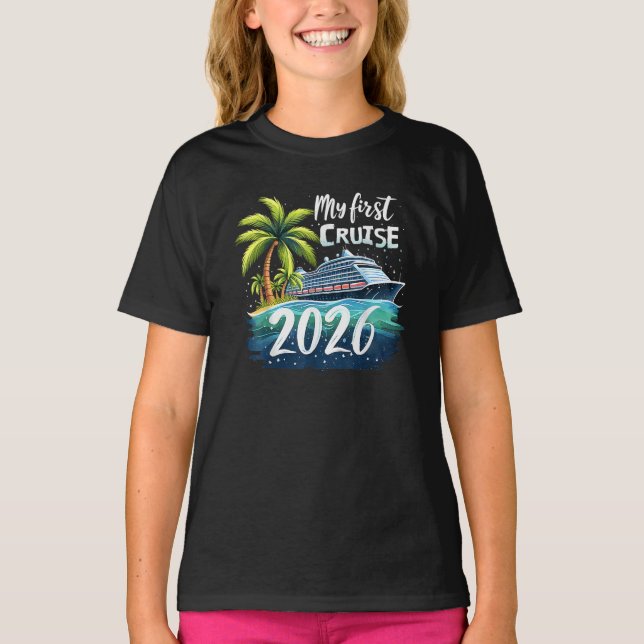 T-shirt My First Cruise 2026 (Devant)