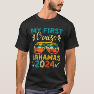 T-shirt My First Cruise Bahamas 2024 Family Vacation Trave