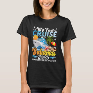 T-shirt My First Cruise Bahamas 2025 Cute Première Croisiè
