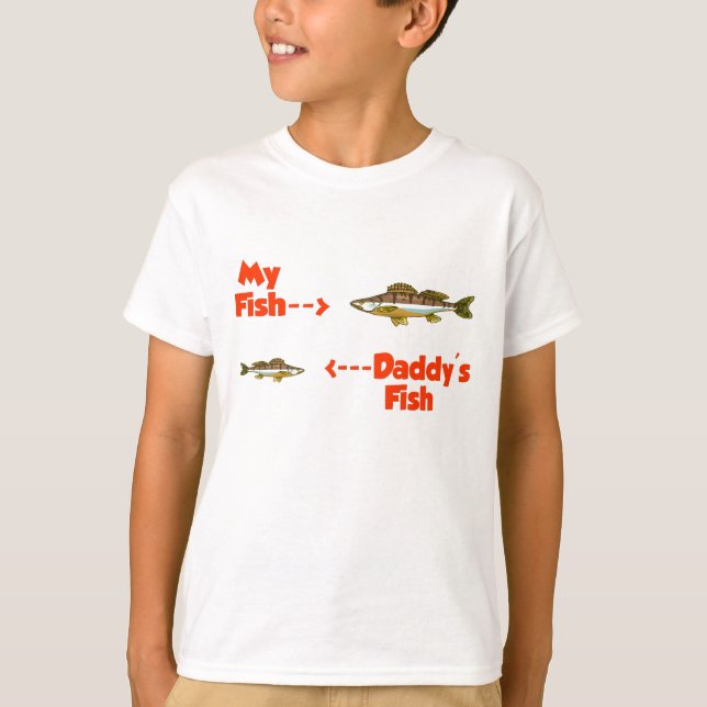T-shirt My fish daddy's fish (Devant)