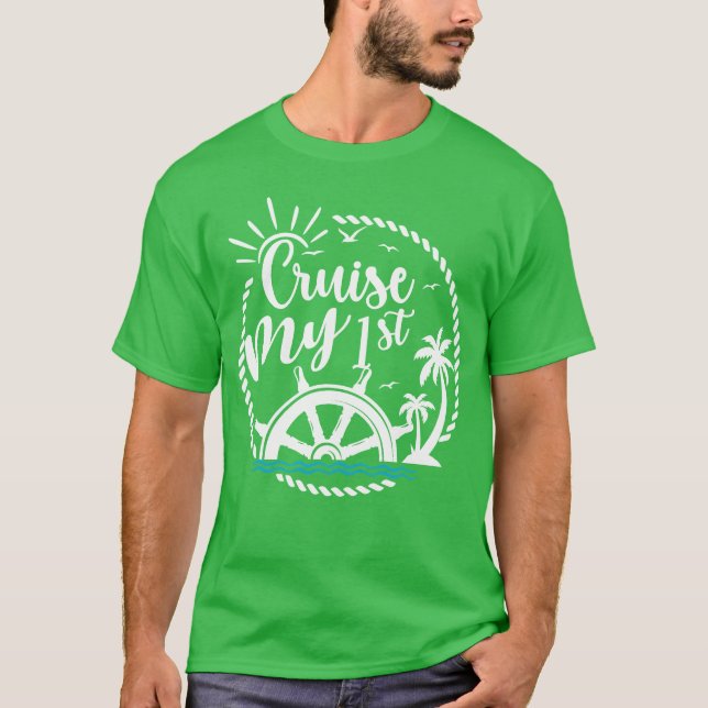 T-shirt My Frist Cruise Family Vacances Funny Cruise cadea (Devant)