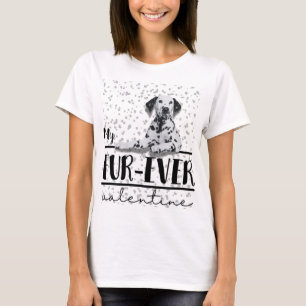 T-shirt "My Fur ever Valentine" imprimé arrière - plan dal