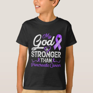 T-shirt My God Is Stronger Than Pancreatic Breast Cancer A