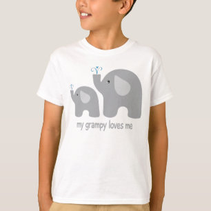 T-shirt My Grampy Love Me - Jolie chemise éléphante pour l