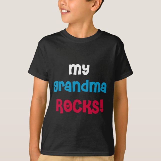 T-shirt My Grand-mère Rocks (Devant)