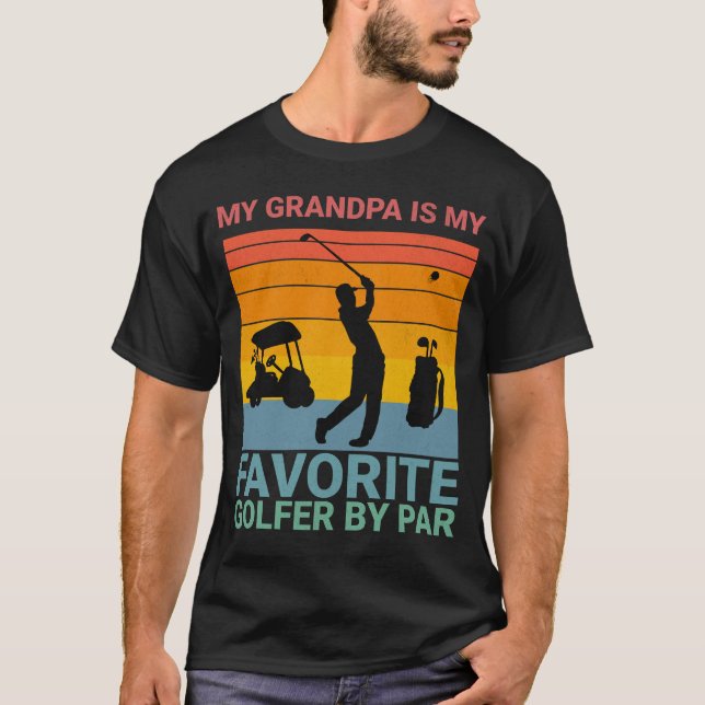 T-shirt My Grandpa Is my Favorite Golfer  for grandpa (Devant)