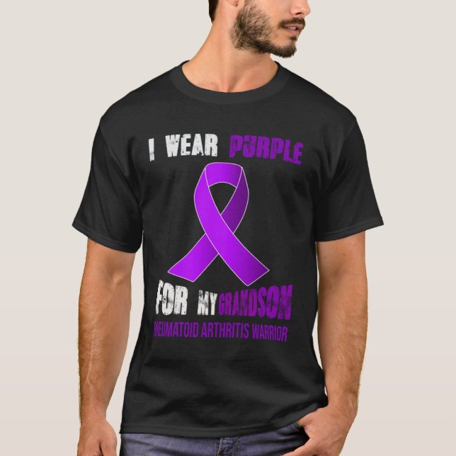 T-SHIRT MY GRANDSON  MY RHEUMATOID ARTHRITIS WARRIOR (Devant)