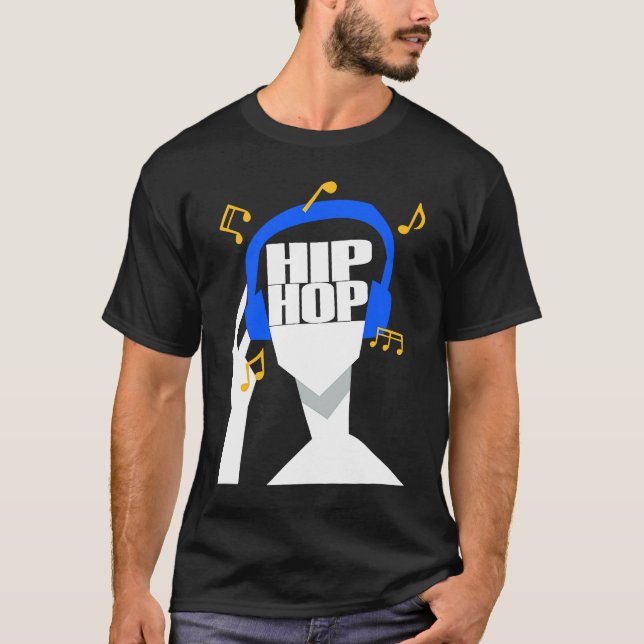 T-shirt My headphones plays only Hip Hop  1 (Devant)