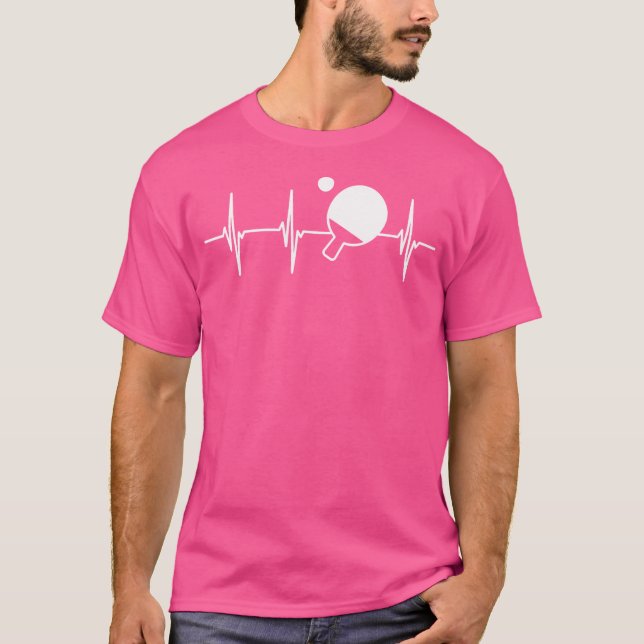 T-shirt My Heart Beats For Table Tennis (Devant)