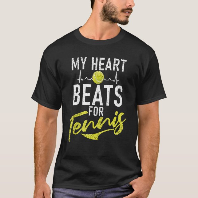 T-shirt My Heart Beats for Tennis   (Devant)